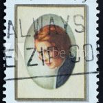 Postal stamp celebrating Edna St. Vincent Millay